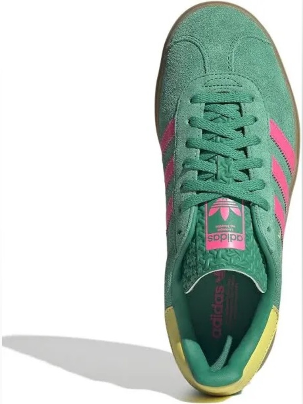 NWT adidas Women’s Gazelle Bold 'Court Green Lucid Pink' | Women's Size 10 - Picture 3 of 13